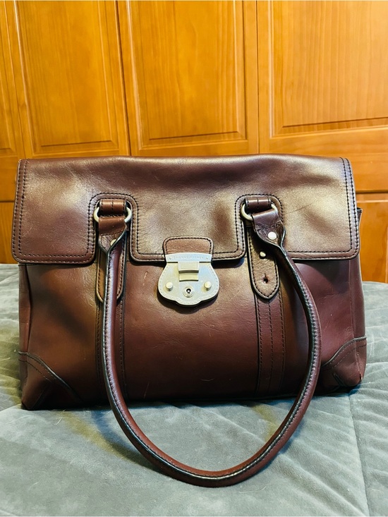 Etienne Aigner Handbags - Vintage 90’s Etienne Aigner Cognac Brown Leather Satchel